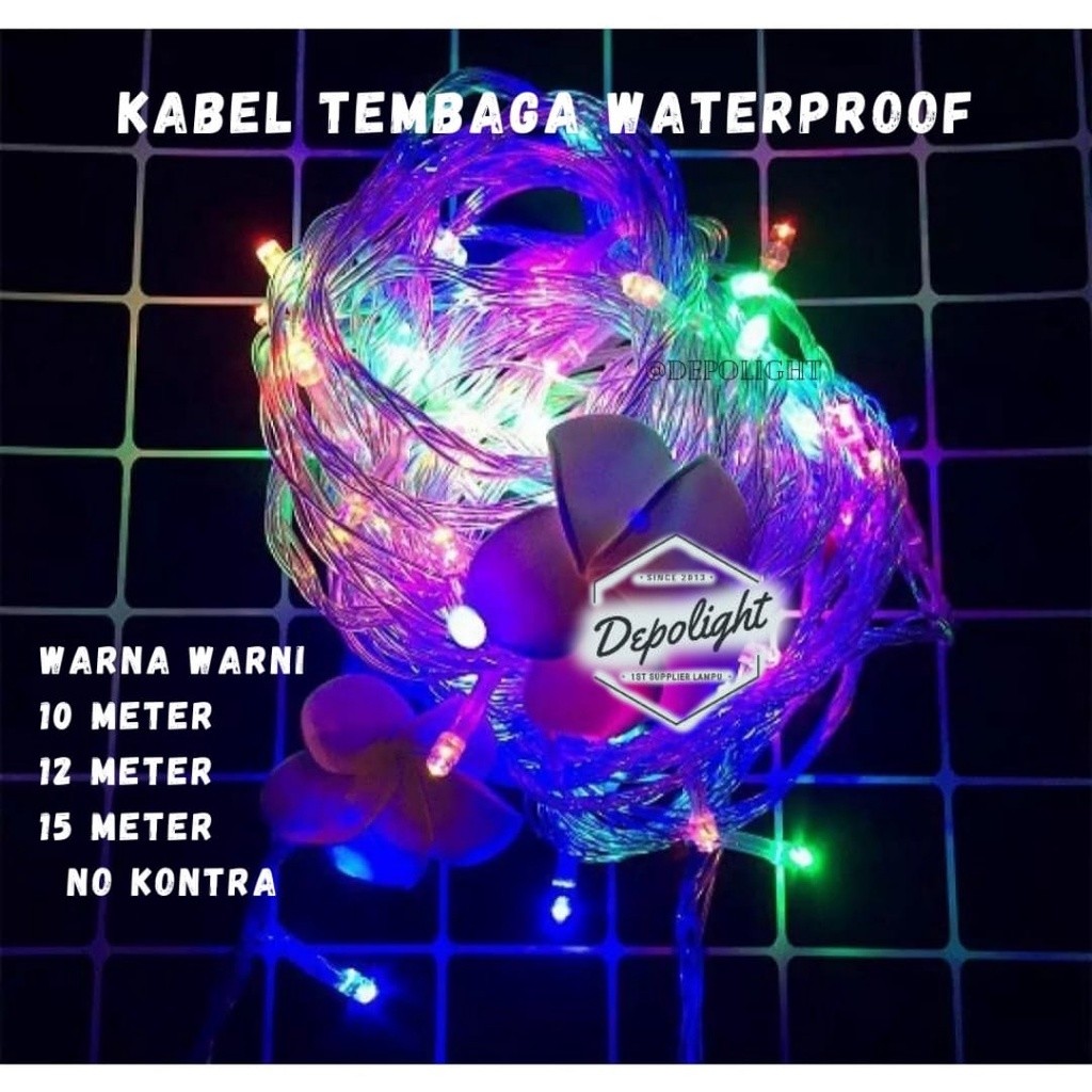 Lampu Hias TUMBLR Warna Warni 100 Led 10 Meter - 200 Led 15 Meter