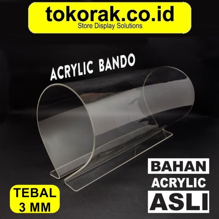 

ACRYLIC TEMPAT BANDO AKRILIK ASLI MIKA STAND HEADSEAT