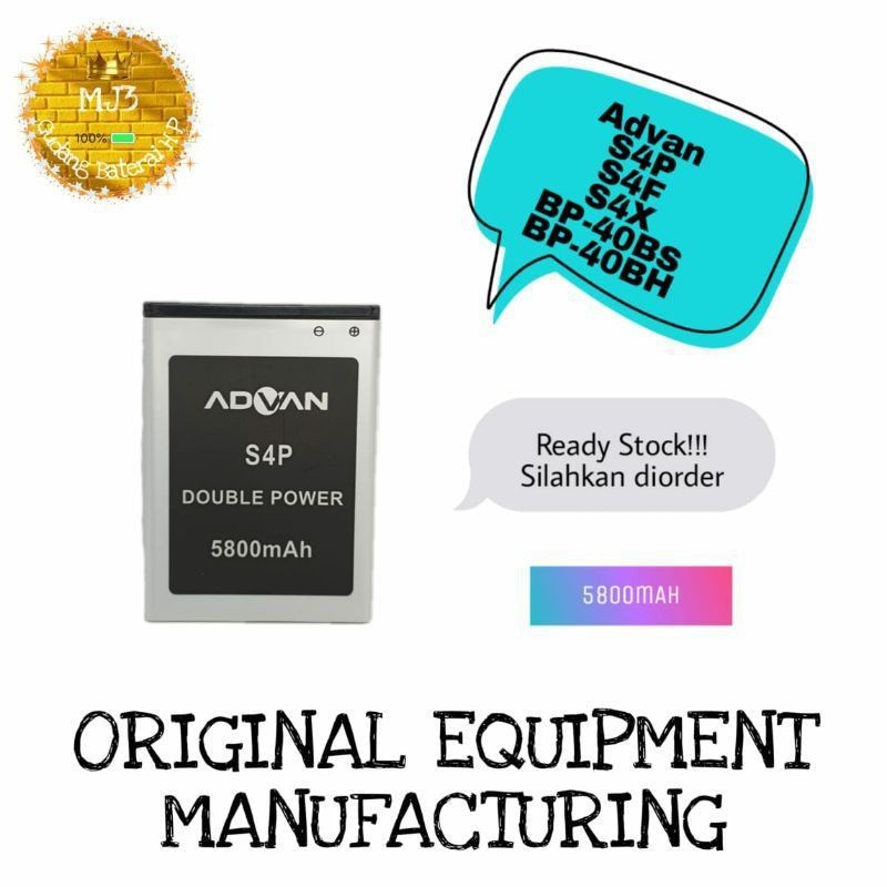 Batre / Baterai Hp Advan S4P/S4F/S4X/BP-40BS/BP-40BH 100% ORI