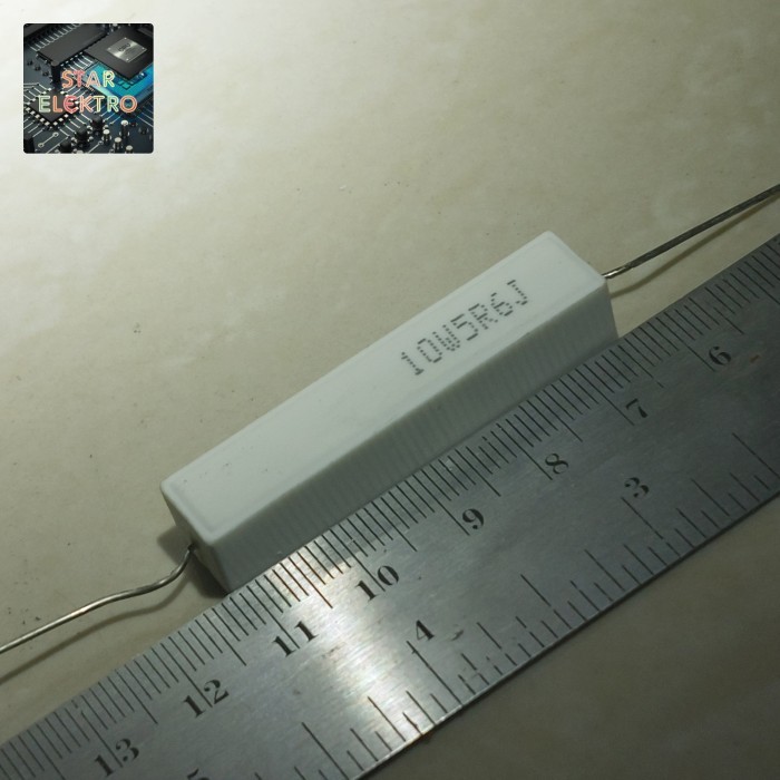 10W5R6J AA Resistor Kapur 10W 5R6J 5R6 5.6 5,6 Ohm R RJ 5.6Ohm 5,6Ohm 10Watt 10 Watt Cement Ceramic 