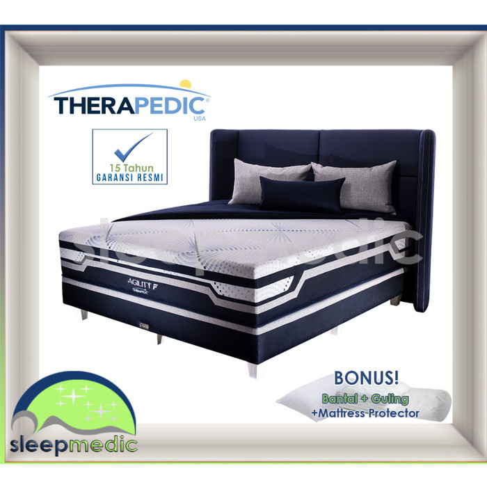 THERAPEDIC SpringBed AGILITY F ( KASUR / SET ) 160 180 200 100 120 - Full SET, 200x200