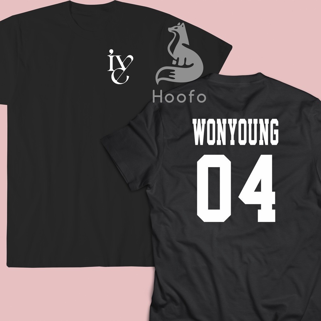 Baju Kaos Tshirt IVE Wonyoung Liz Rei Gaeul Yujin Leeseo wanita pria