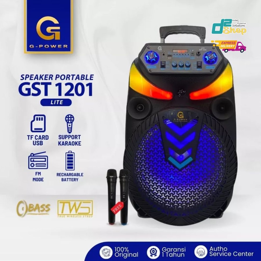 G-POWER PORTABLE BATTERY SPEAKER GST-1201 LITE