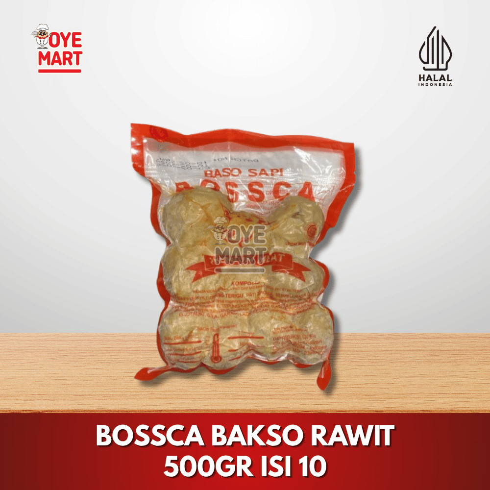 

BOSSCA BAKSO RAWIT 500GR ISI 10 / BASO FROZEN ISI PEDAS