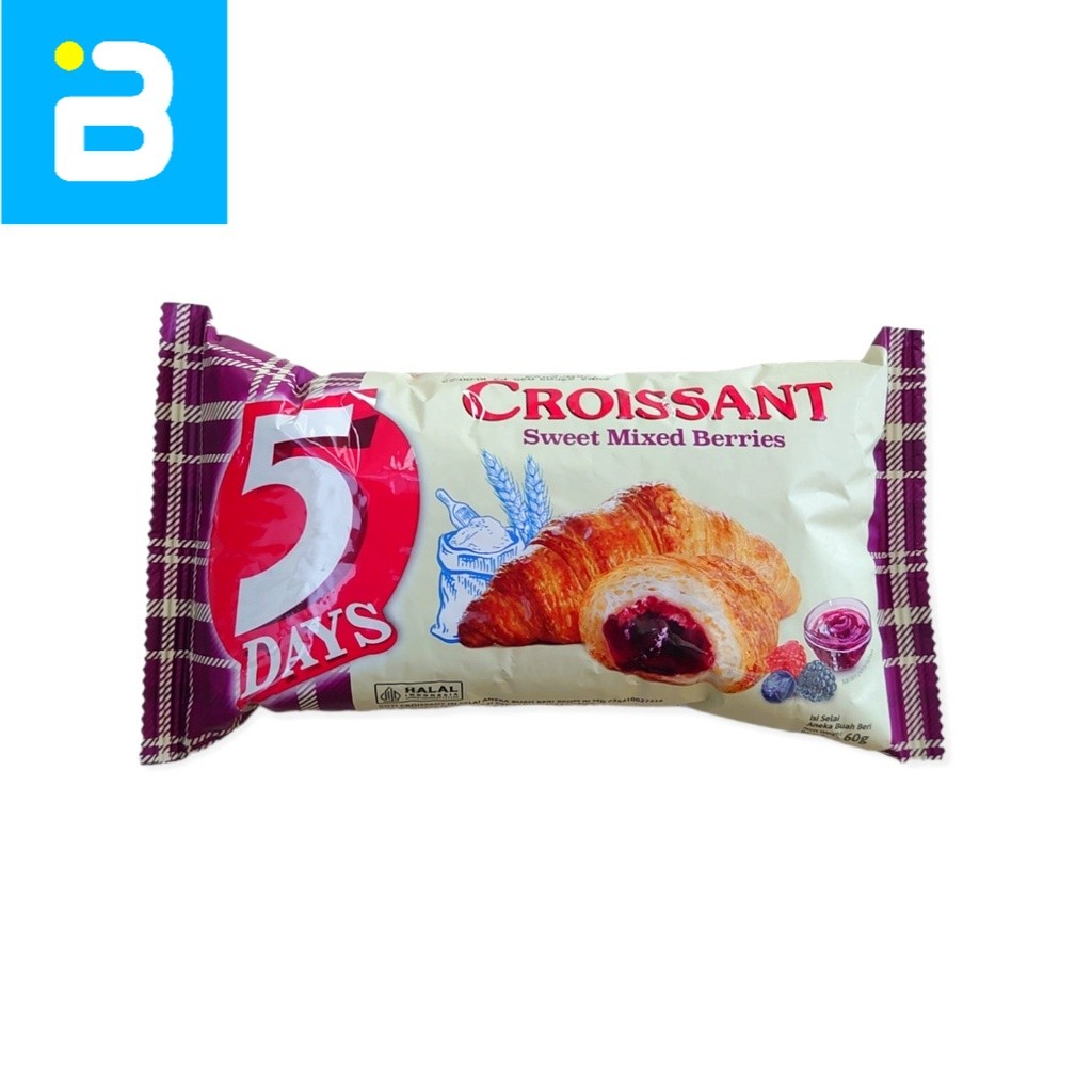 

5 Days Croissant Mixed Berries 60G