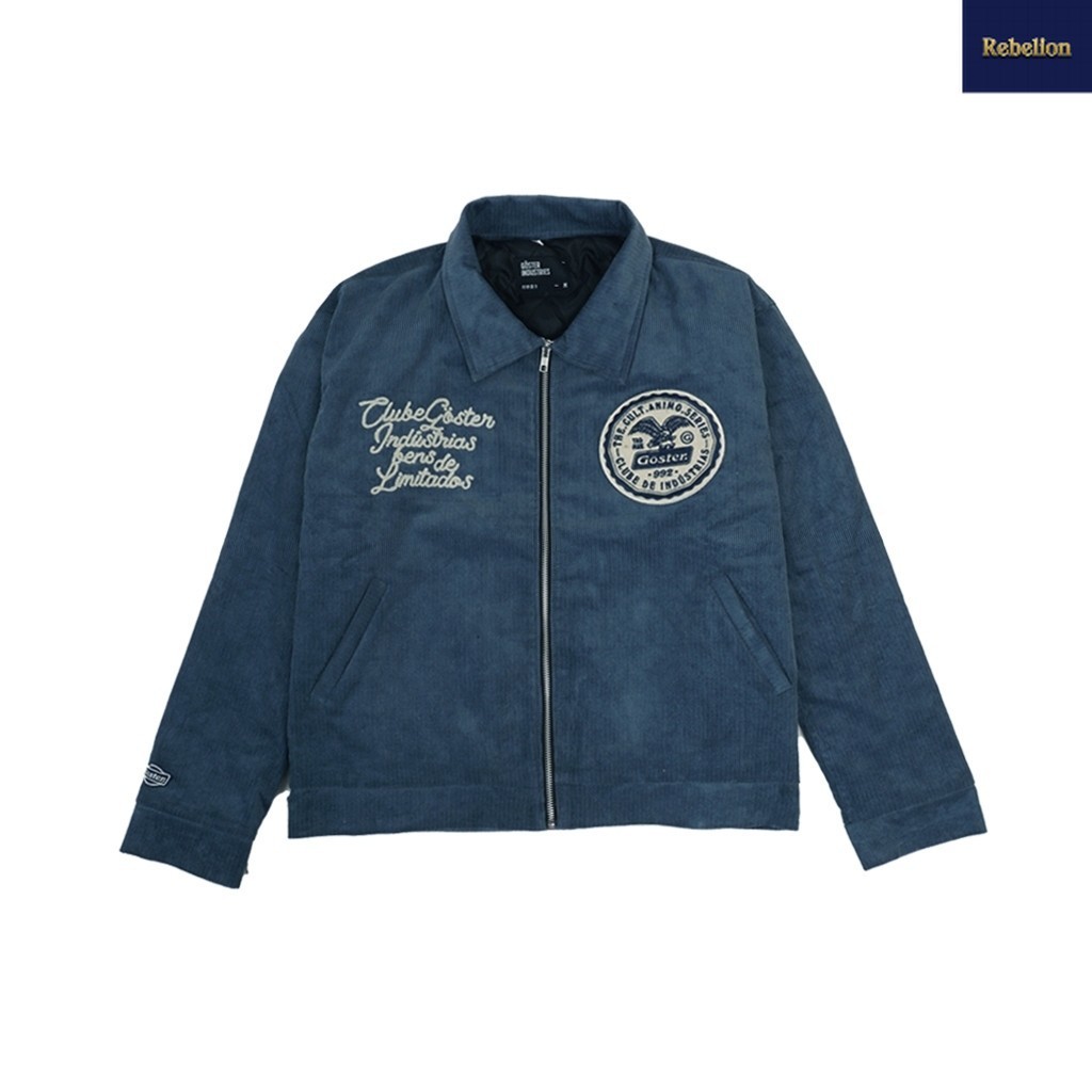 Goster Work Jacket Boxy Fit Corduroy - Vermont Denim Blue