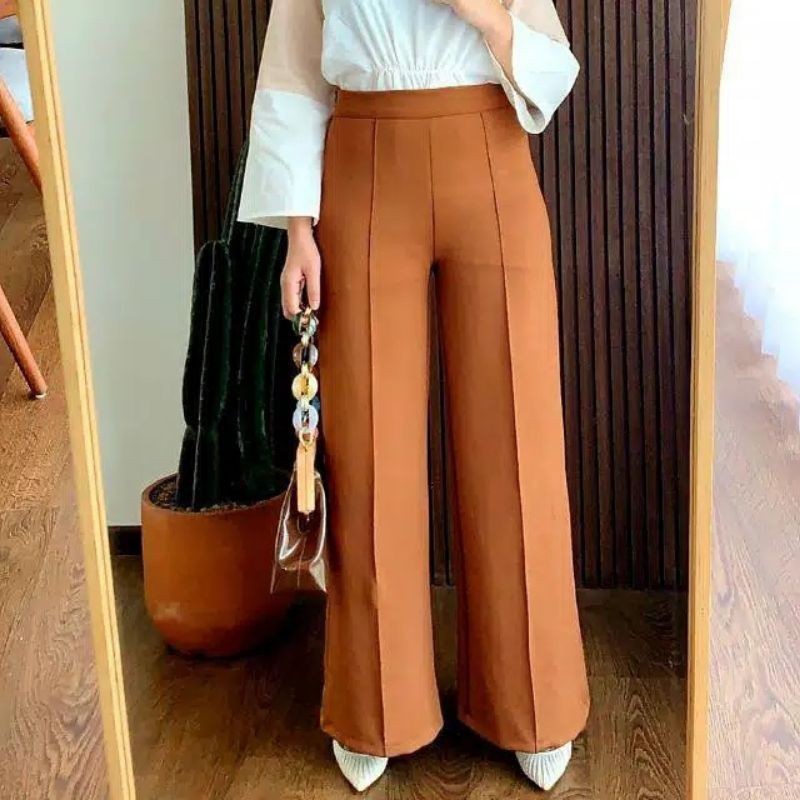 KULOT SCUBA JUMBO CUBIT PREMIUM//KULOT PUTIH TULANG | KULOT HIGHWAIST | BAWAHAN CELANA WANITA