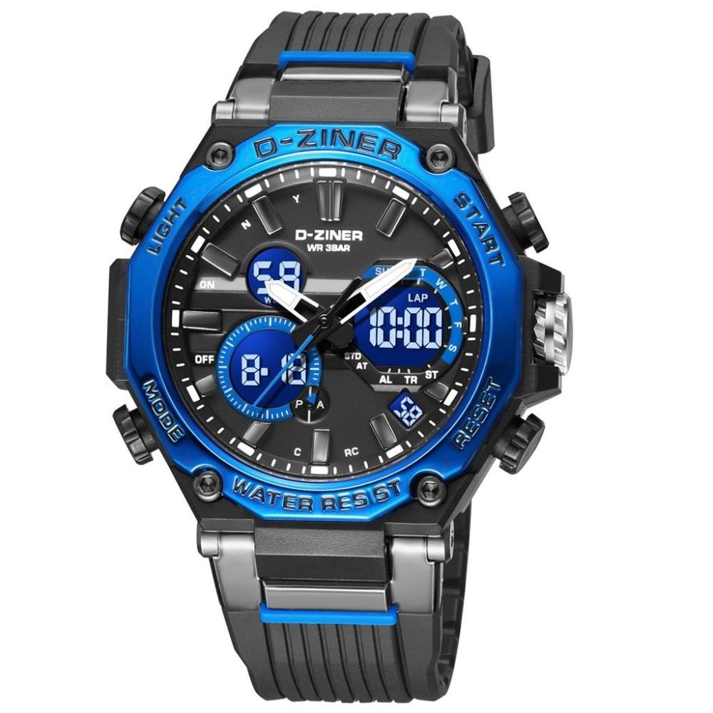 Jam Tangan Jam Tangan  Dziner Jam Tangan Pria Dziner 8319 Rubber Water Resistant 3 ATM