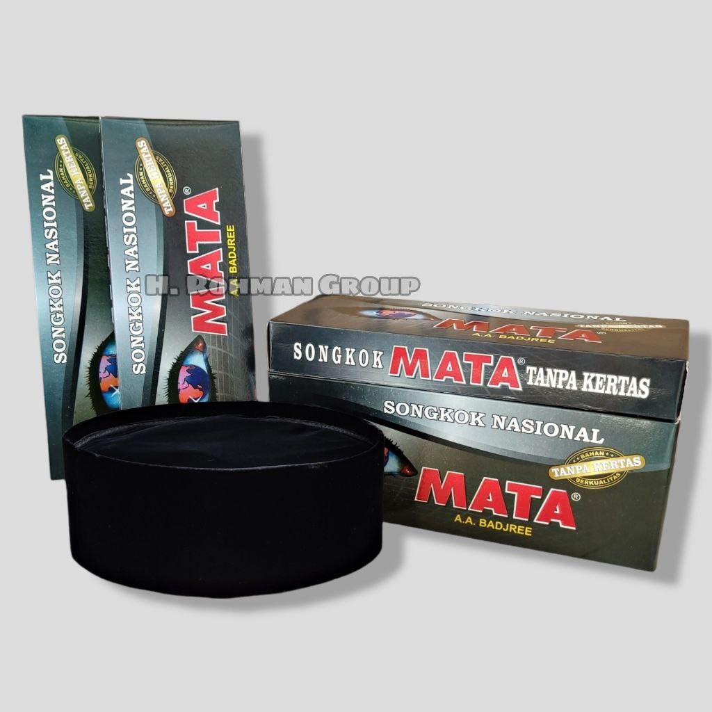 Peci Kopiah Kopeah Hitam Cap Mata Original Songkok Nasinal Mata Tanpa Kertas By Sorban Batik
