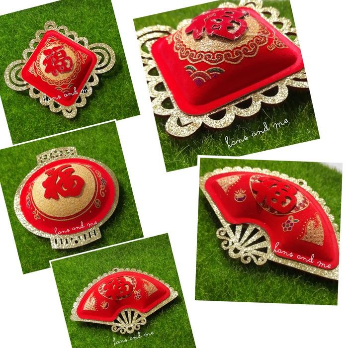 Tempelan Hiasan Imlek Gelembung