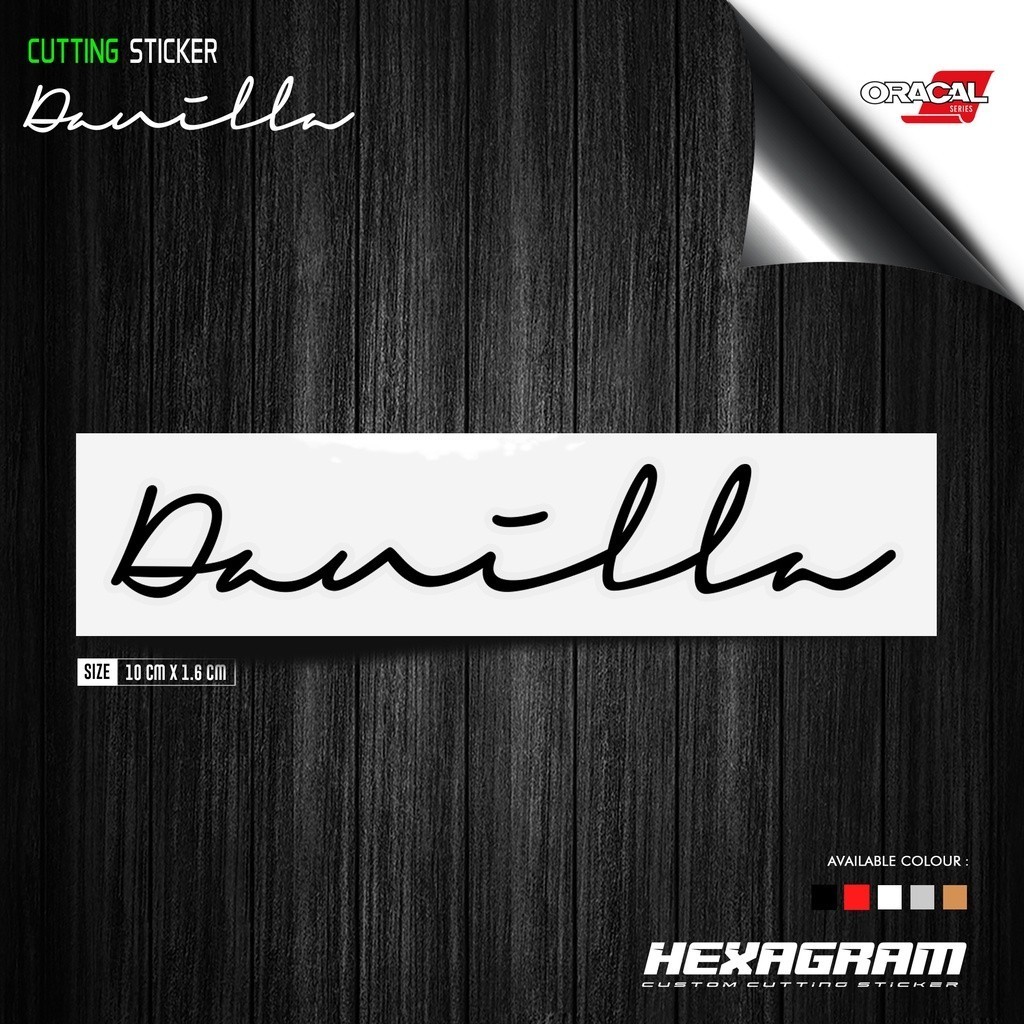 Cutting Sticker Danilla | Stiker Cutting Musik Danilla | Danilla