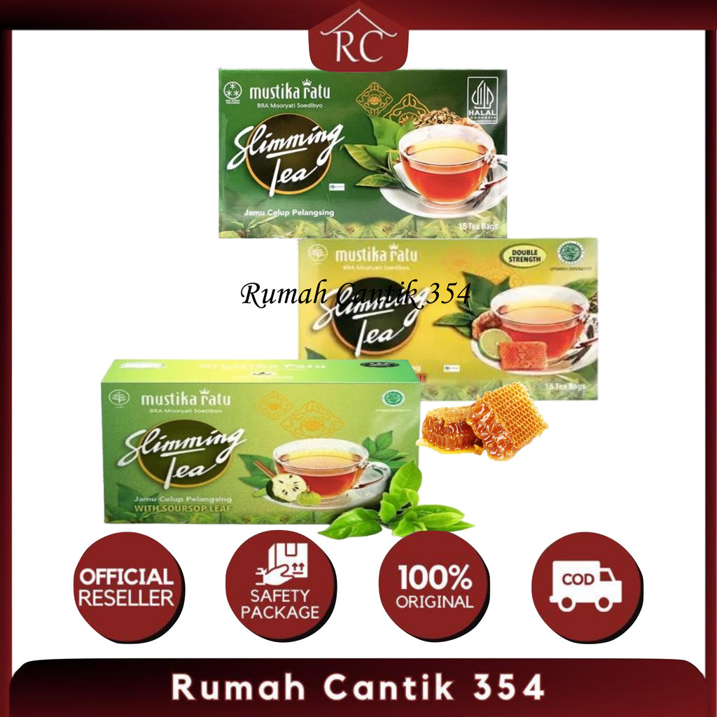 

Rumah Cantik Mustika Ratu Slimming Tea 15 - 30 Bag - teh diet dan detox - Honey Lime - Sirsak |