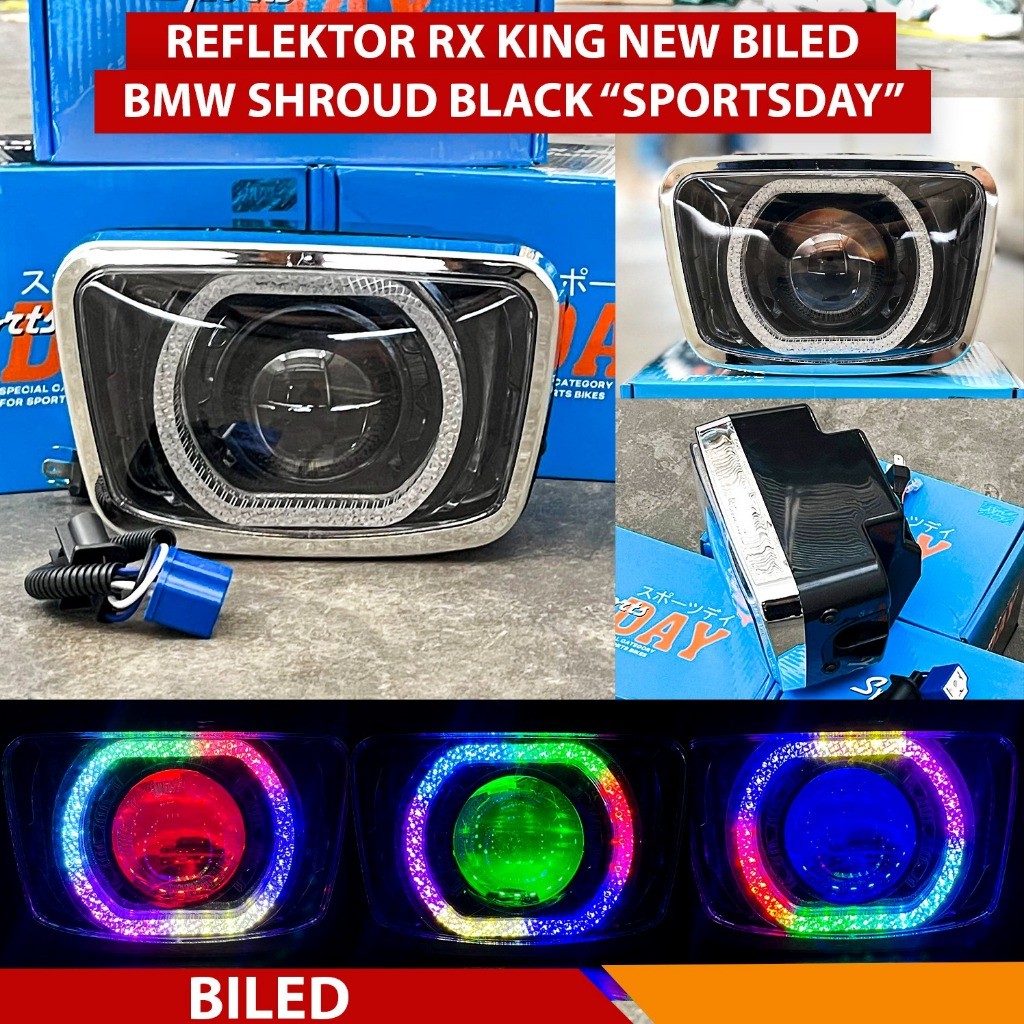 Biled Rx king Lampu Billed RX king new shroud BMW Lampu Depan Biled ORIGINAL DAY GEN 1 RX King RXS G
