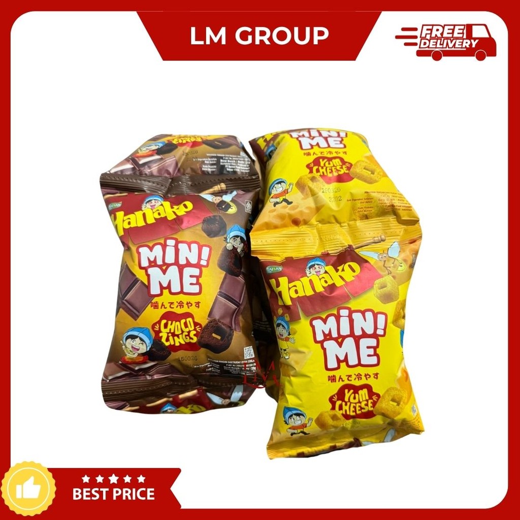 

Hanako Mini Me Cemilan Ekstrudat 1 Renceng isi 10 pcs x 20gr