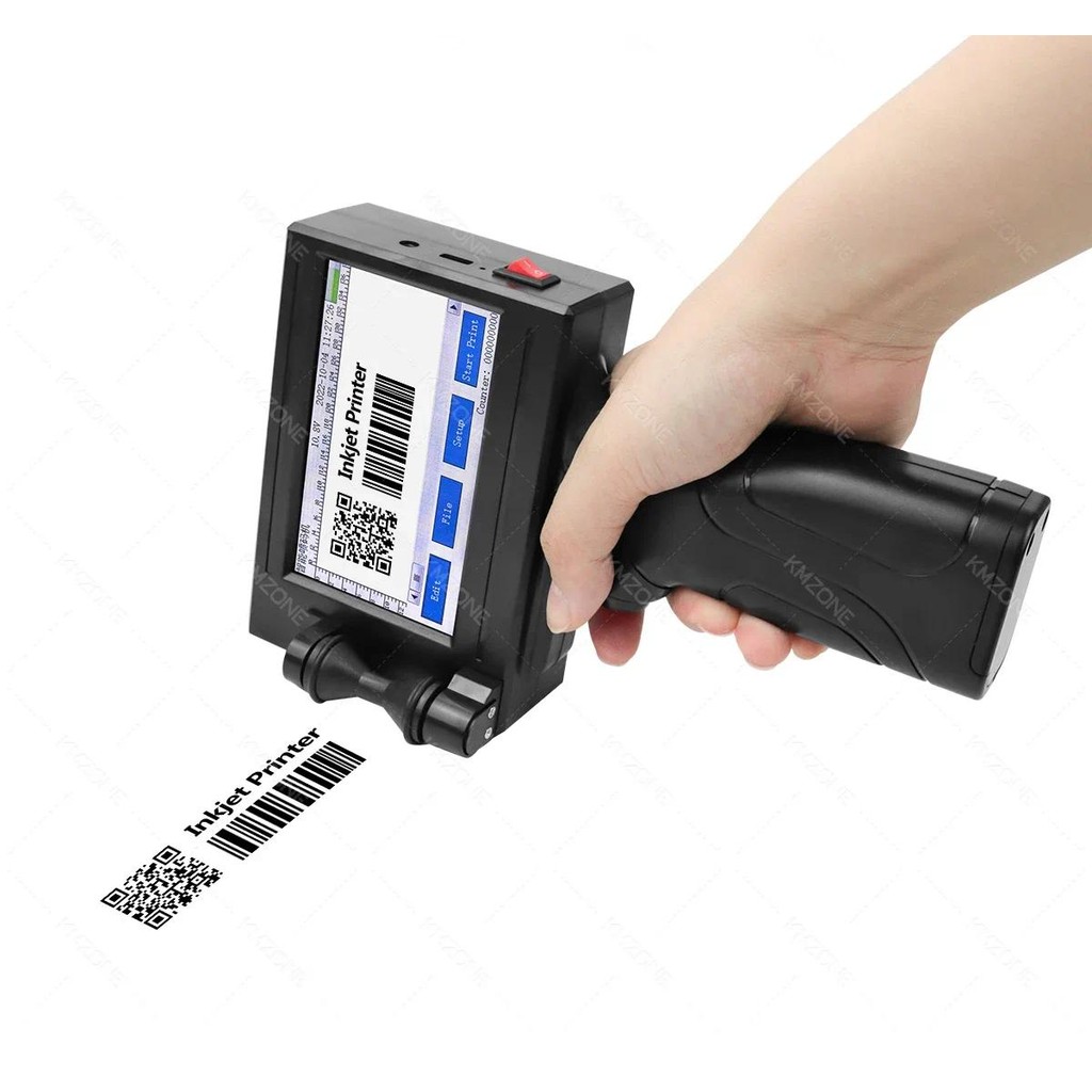 

QR Bar Batch Code Date Number Logo Expiry Date Portable Label Printer 12.7mm Handheld Inkjet Printer English