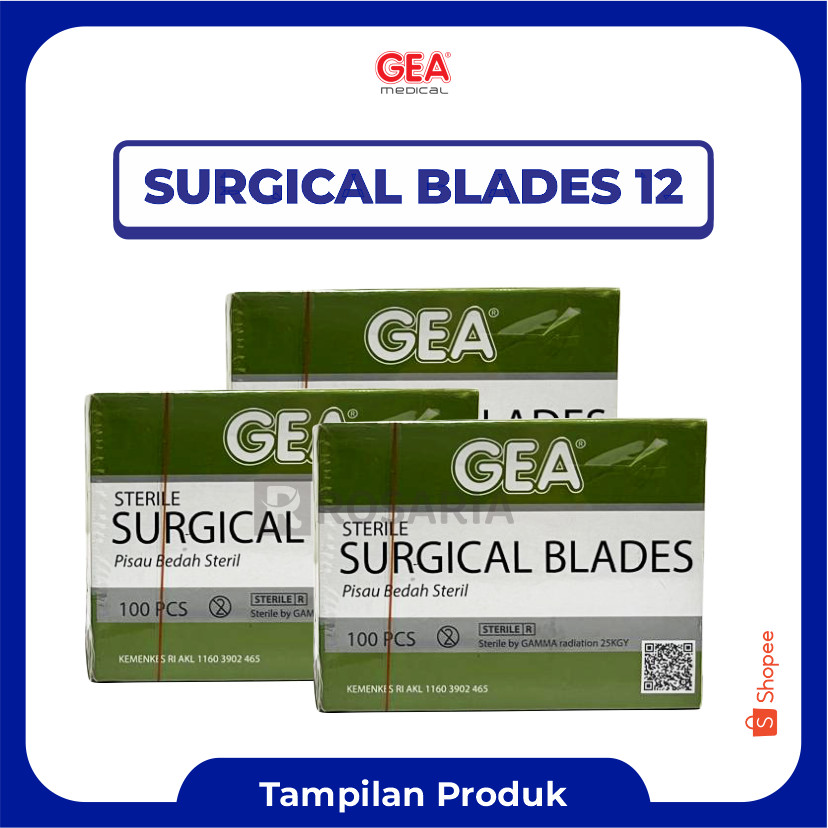 SURGICAL BLADES GEA no. 12 Bisturi Pisau Bedah Jalu