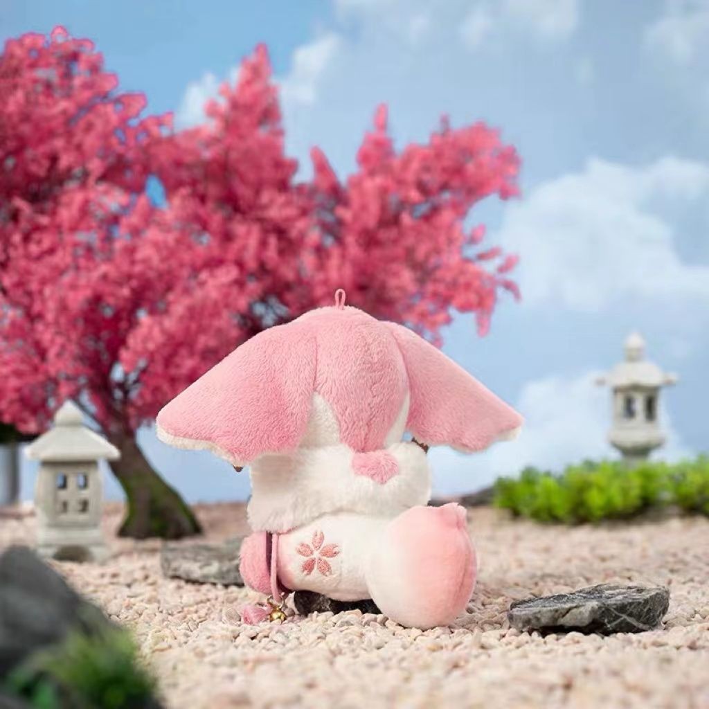 Cute Plush Doll Bag Pendant Anime Figure Plushies Genshin Impact Yae Miko Kawaii Soft Stuffed Keycha