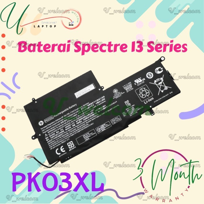 Battery Baterai Spectre 13-4200 13-4100 13-4000 13-4003dx 13-4103dx 13-4006tu 13-4000nf TPN-Q157 788