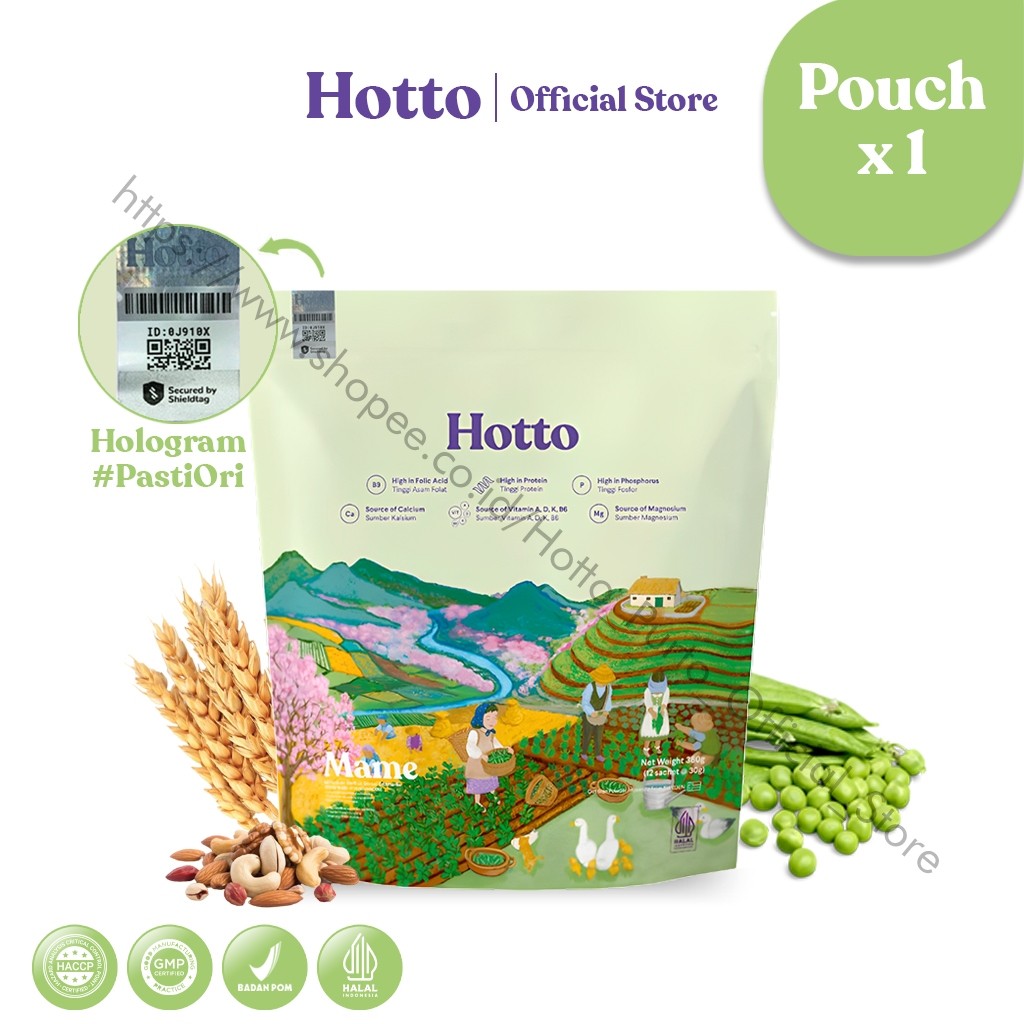 

Meal Replacement HOTTO MAME dan HOTTO PURTO Multigrain official store shop meal reaplacement 1 Pouch