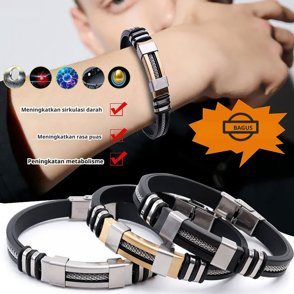 Kirim dalam 24 jam/gelang kesehatan /gelang kesehatan pria /gelang magnet /gelang pria /gelang pria 
