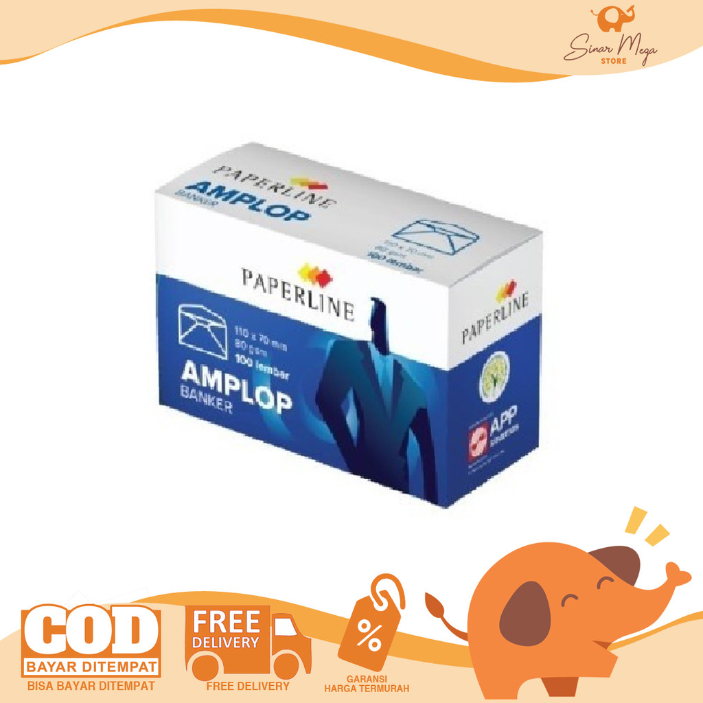 

Paperline Amplop Banker 70 x 110mm - Mini Envelope Isi 100 Lembar Murah