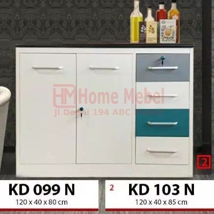 PROMO Termurah Kitchen Set Lemari Dapur Besi 3 Pintu Bawah+ kunci by Homemebel Denai