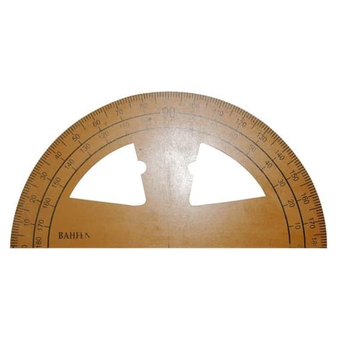 

Penggaris Busur Kayu JUMBO BESAR untuk Guru sekolah MATEMATIKA FISIKA IPA Busur BAZIC BC-602 PLASTIK