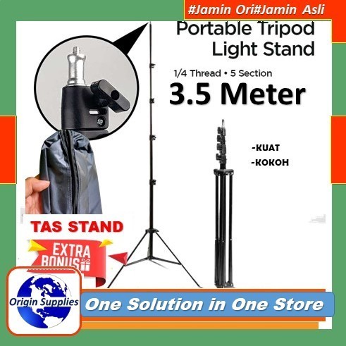 Tripod light stand studio foto midio 3.5 Meter