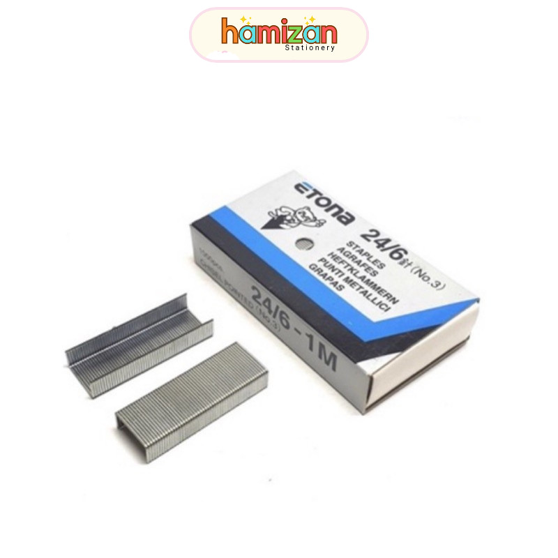 

Isi Etona 246 / Refill Staples / Stapler / Jepretan / Hecter / Hekter Etona No.3 24/6-1M 24/6