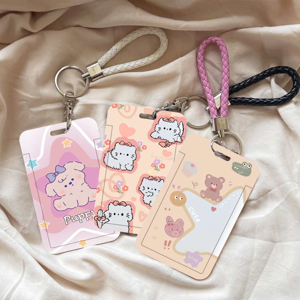 

ID CARD HOLDER MOTIF Pink Star Puppy PHOTOCARD PHOTO CARD