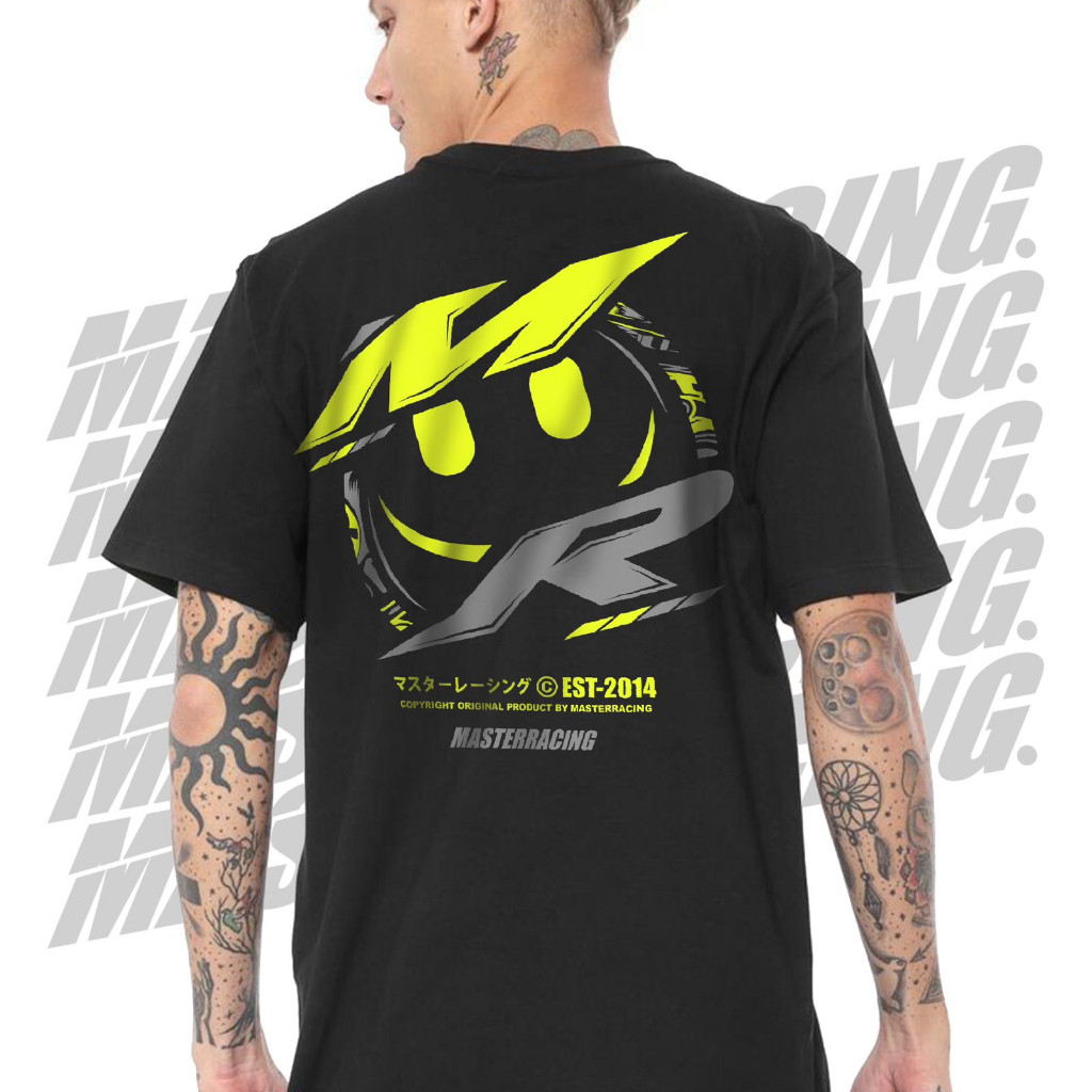 Baju Kaos Hide Smile Master Racing Tshirt Premium Free Sticker