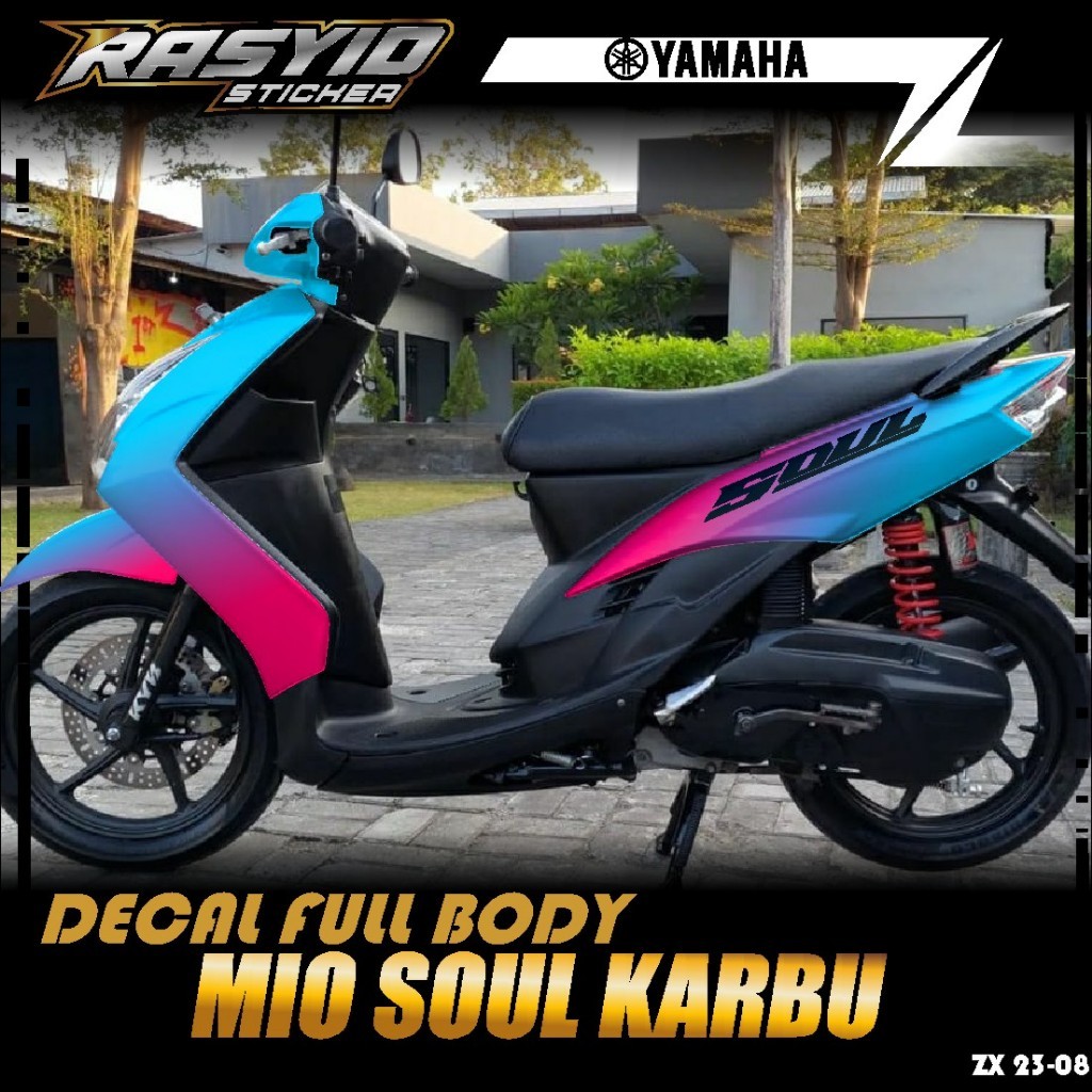 COD Sticker Decal Full Body Motor Yamaha Mio Soul Karbu 2007 2008 2009 2010 2011 2012 Sticker Mio So
