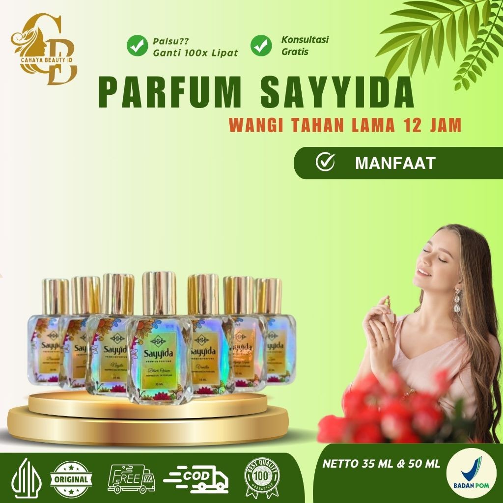 Parfum Sayyida Premium 50ml Original 100% NON ALKOHOL - Bahagia Beauty