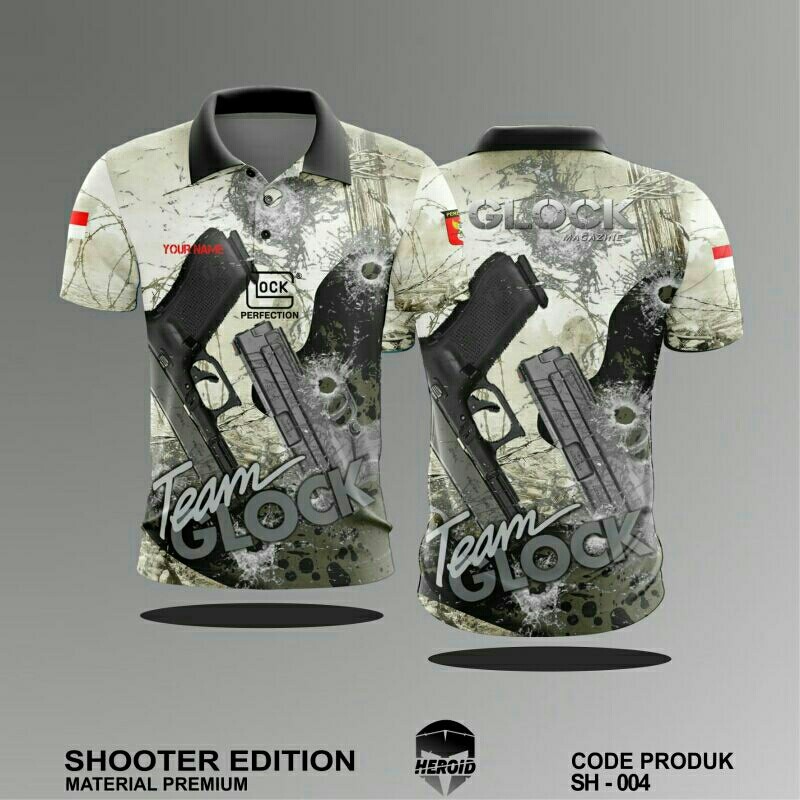 Kaos Lengan Perbakin Shooter Pendek Wangki Sport - Perbakin IPSC - Jersey Drifit