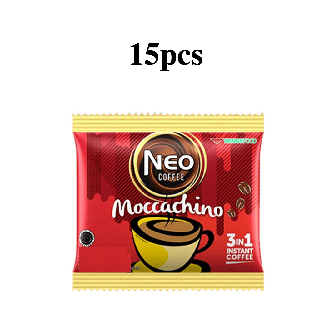 

[Bisa COD] (15 Sachet/ 1 renceng) Kopi Instant Neo Coffee Tiramisu Caramel Machiato Moccachino Renceng Hitam Instan