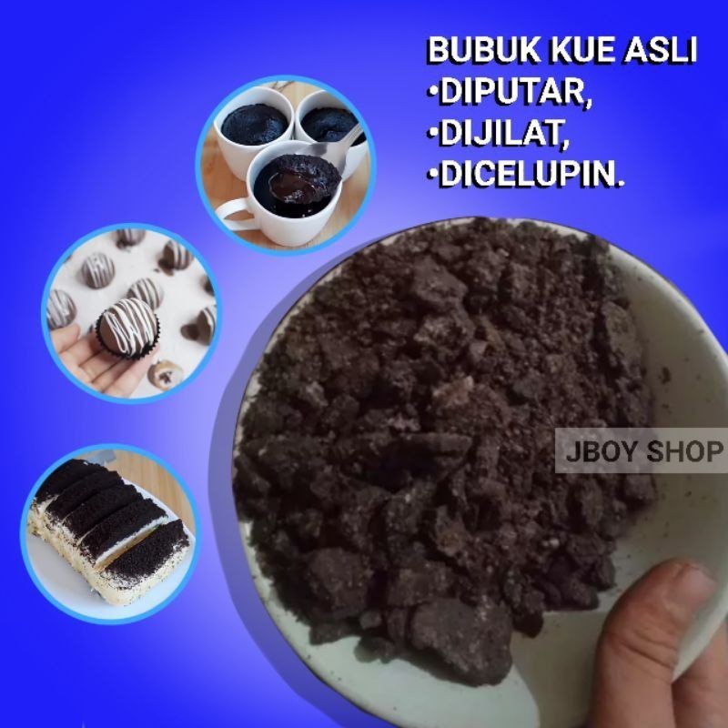 

[ 1 Kg ] BAHAN BUBUK COOKIE CRUMB OR / COKLAT BUBUK KUE OR / BAHAN KUE / TOPPING KUE DAN MINUMAN