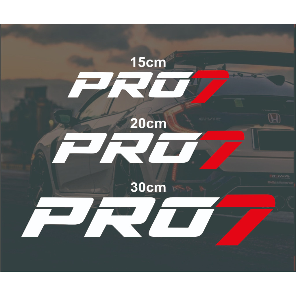 Stiker Pro7 Auto Lighting Pemanis Stiker Kaca Belakang Mobil