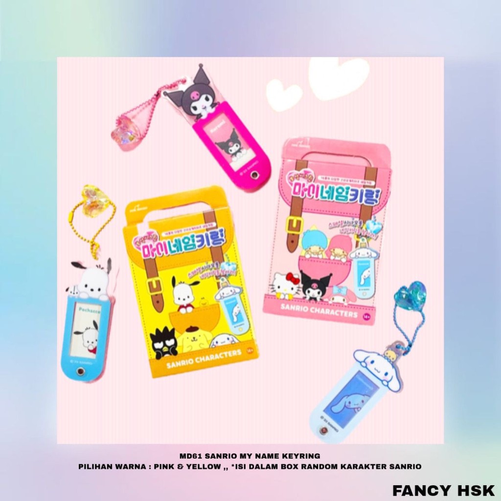 

KOREA SANRIO MY NAME KEYRING MD61