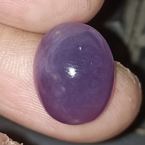 Natural Batu Akik Motif Gambar lavender Warna Ungu Kecubung Antik 1