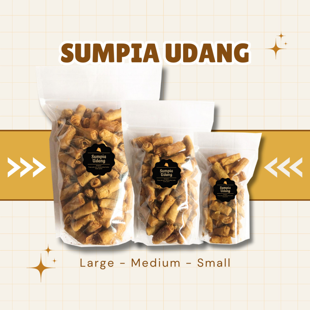 

[DELISH SNACKS] Sumpia Udang / Snack Cemilan Camilan Jajajanan Ebi Kering Manis Gurih Renyah