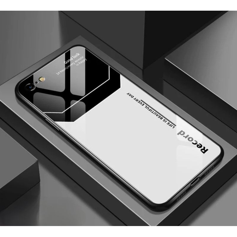 Case iphone 6 plus / iphone 6+ casing tempered glass fashion casing silikon
