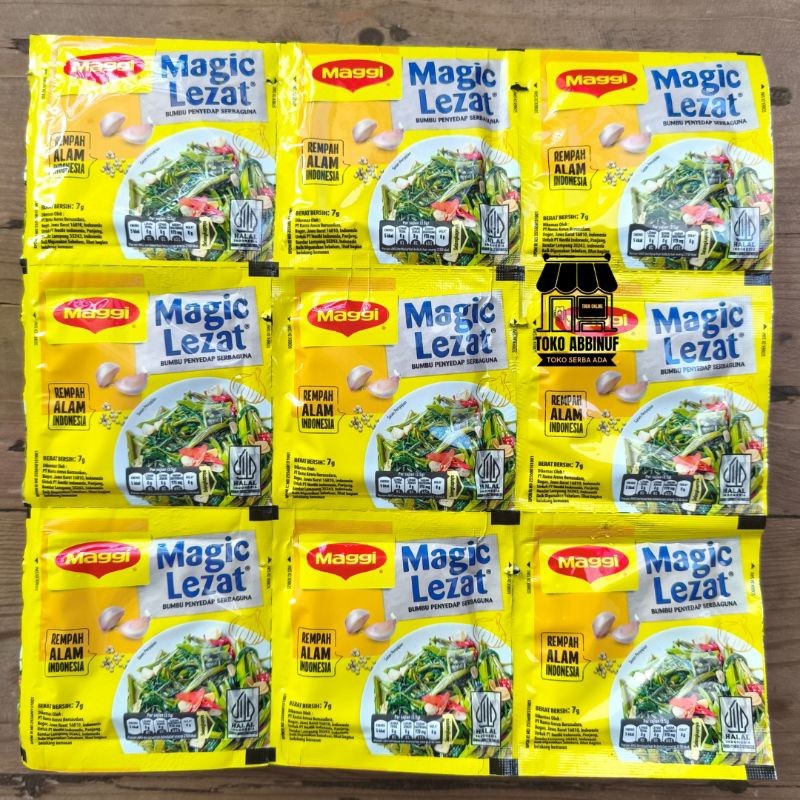 

12 PCS - MAGGI MAGIC LEZAT PENYEDAP RASA 7g RENCENG