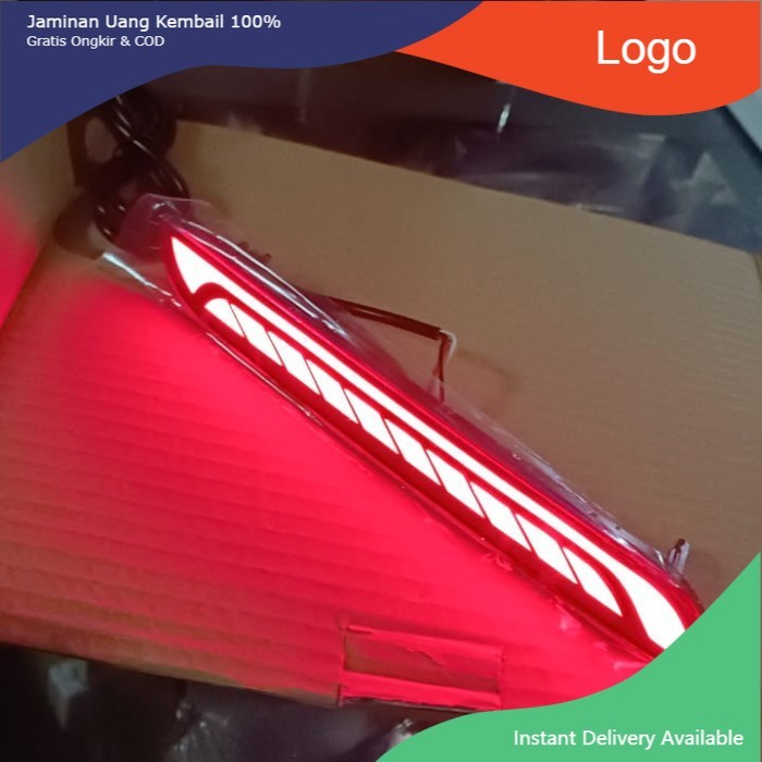 Lampu reflektor bemper belakang mata kucing toyota innova zenix 1 set - A Tasya_Variasi_Mobil
