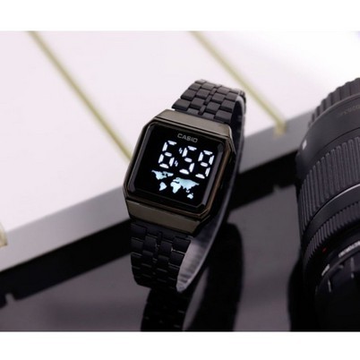 Jam Tangan Digital Pria / Wanita Casio World Touchscreen Rantai AQ87 - Watch Trend