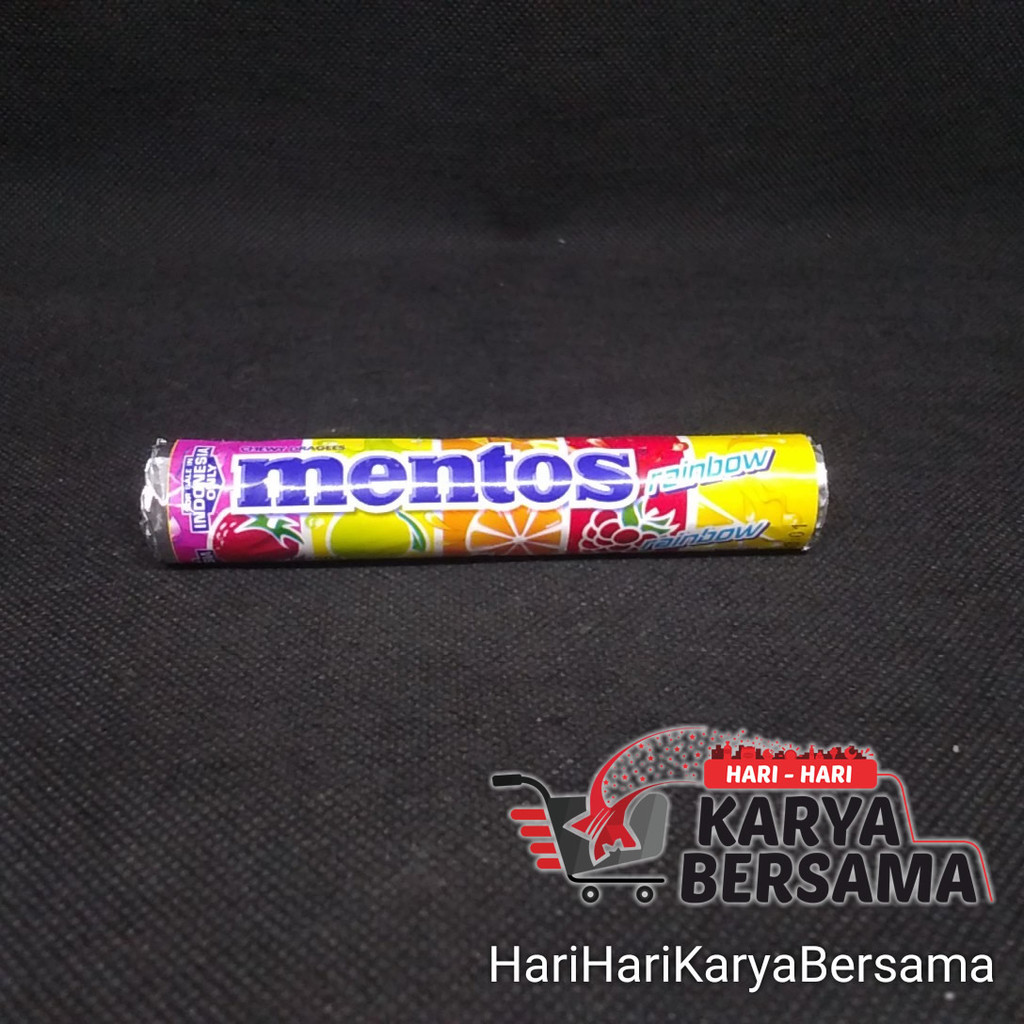 

MAKANAN RINGAN MENTOS STICK PERMEN RAINBOW 29GR