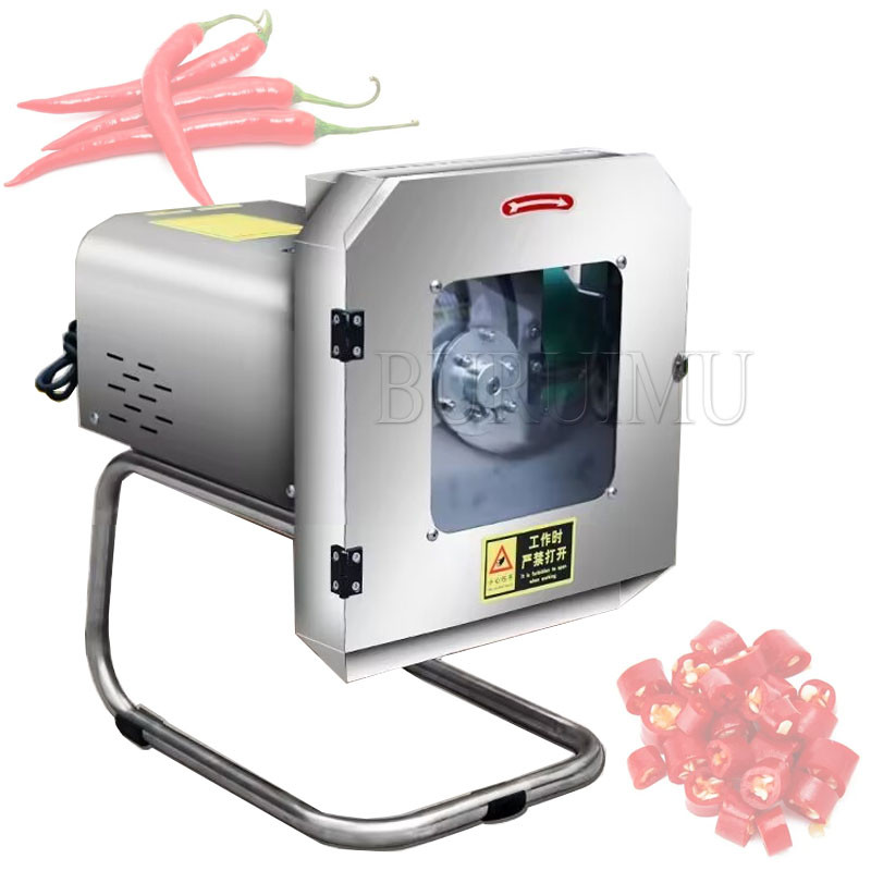 Multifunctional Cnc Vegetable Cutting Machine Celery Green Onion Cut Segment Radish Slicer 220V