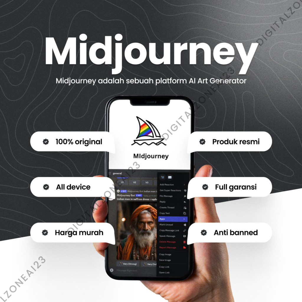 MIDJOURNEY AI 30 HARI PREMIUM