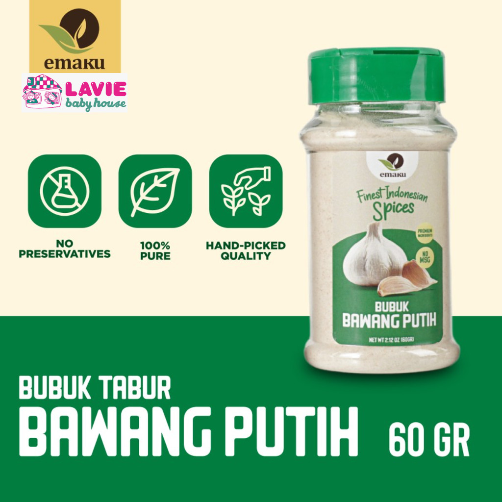 

Emaku Garlic powder / Bawang putih bubuk - 60 gr
