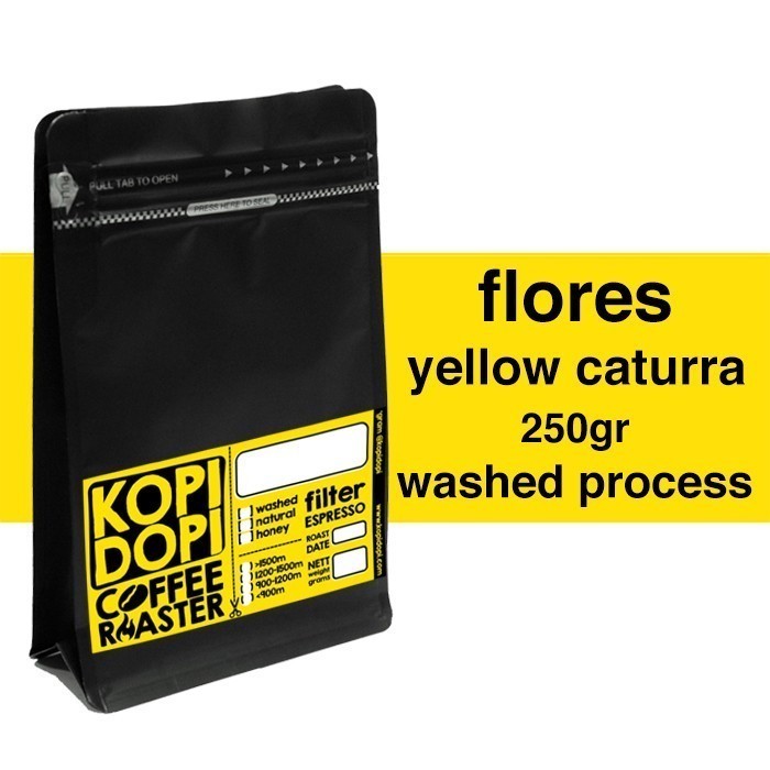 

Biji Kopi Arabica Flores Yellow Caturra 250gr