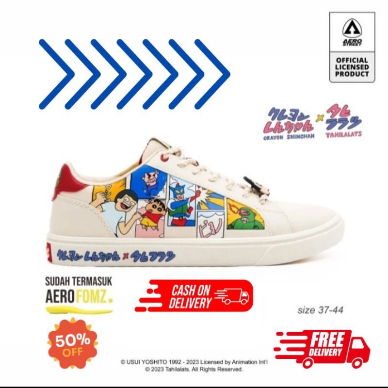 Aerostreet X Sinchan V2 - Sepatu Sneakers Casual 37-44